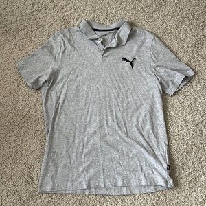 Puma light gray men’s polo shirt size large in great condition
